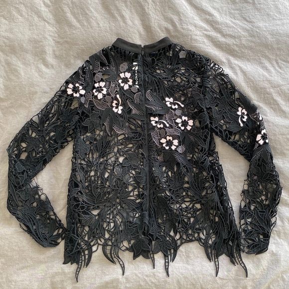 Self Portrait Floral Lace Top - Picture 3 of 7